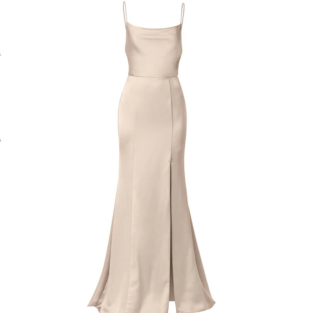 Amsale Chloe Dress in Champagne